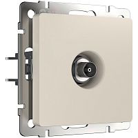 Розетка TV Оконечная без рамки Werkel 1-м. йвори матовый картинка